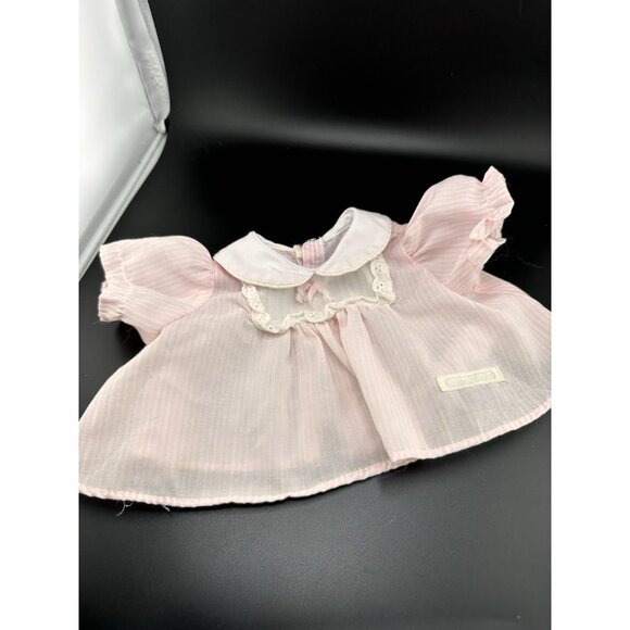 Cabbage Patch Kids Preemie Doll Coleco Pink White Striped Dress Vtg 1984 - Picture 2 of 9